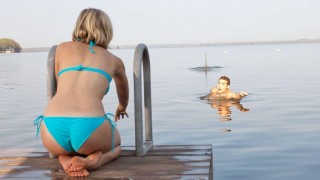 Кадр з фільму Щелепи в 3D