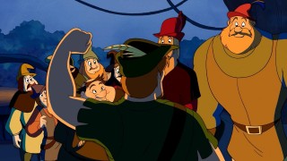 Кадр з фільму Том і Джеррі. Робін Гуд і Миша-сміхотунка