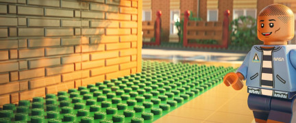 Кадр з фільму Цеглинка до цеглинки