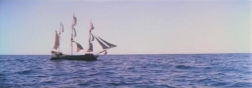 Кадр з фільму Довге повернення Джона Сільвера на Острів Скарбів