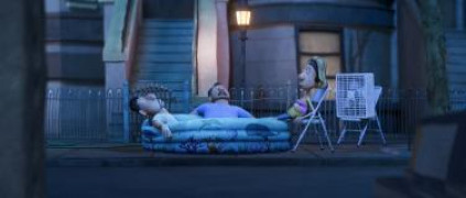 Кадр з фільму Оріон і Темряк