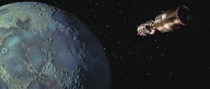 Кадр з фільму Перші люди на Місяці