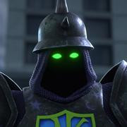 Кадр з фільму Мегамозок проти Синдикату Загибелі