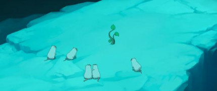 Кадр з фільму Велика риба та яблуня (По той бік океану)