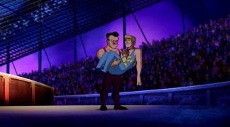 Кадр з фільму Скубі-Ду під куполом цирку