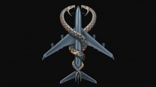 Кадр з фільму Змії в літаку