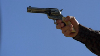 Кадр з фільму Захід сонця в прерії