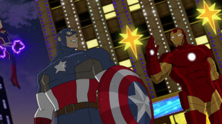 Кадр з фільму Пригоди Супергероїв. Льодова битва