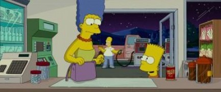 Кадр з фільму Сімпсони у кіно