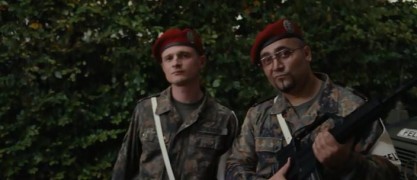 Кадр з фільму Військова академія