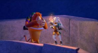 Кадр з фільму Пригоди Арахісу та порося