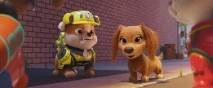 Кадр з фільму Щенячий патруль у кіно