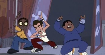 Кадр з фільму Молоді татусі