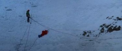 Кадр з фільму Санкція на піку Ейґера