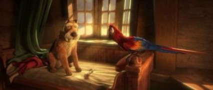 Кадр з фільму Робінзон Крузо: Дуже заселений острів