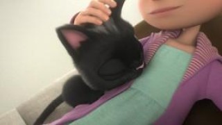 Кадр з фільму Чорний кіт Рудольф