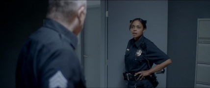 Кадр з фільму Постріл наосліп