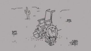 Кадр з фільму Не хвилюйся, він далеко не піде