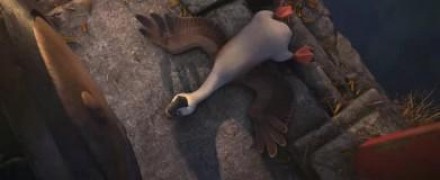 Кадр з фільму Татко гусак