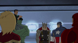 Кадр з фільму Пригоди Супергероїв. Льодова битва