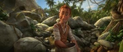 Кадр з фільму Робінзон Крузо: Дуже заселений острів