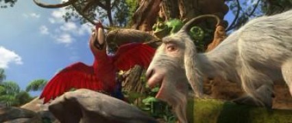 Кадр з фільму Робінзон Крузо: Дуже заселений острів